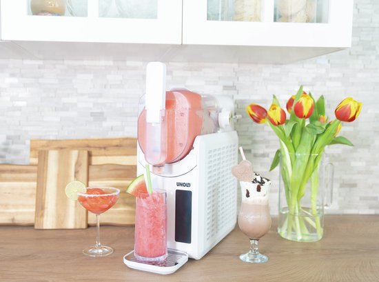 Unold Slush-Eismaschine Susi 48940, Compressie-ijsmachine, 2 l, Wit, 1,2 m, Kunststof, Knoppen