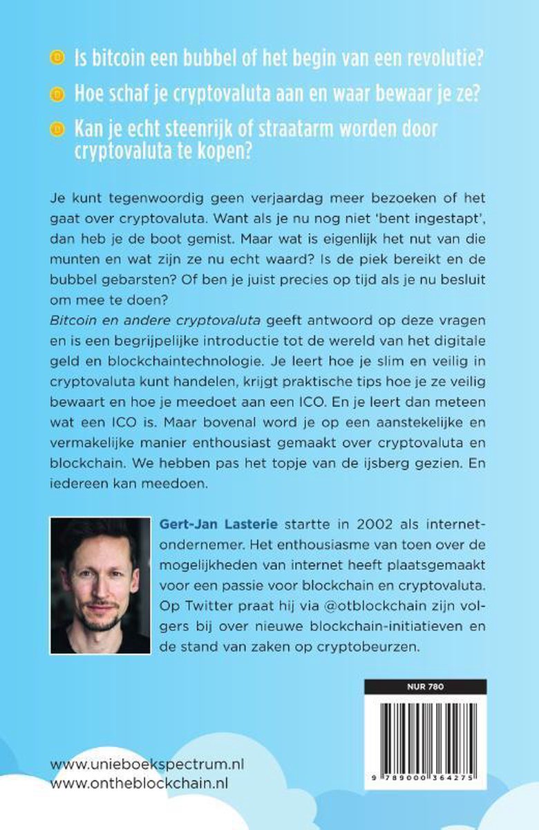 Bitcoin en andere cryptovaluta, Gert-Jan Lasterie | 9789000364275 | Boeken  | bol