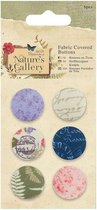 Fabric Covered Buttons (6pcs) - Nature's Gallery