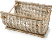 Rivièra Maison - RM Log Wood Basket - Manden en boxen - Naturel - Rattan