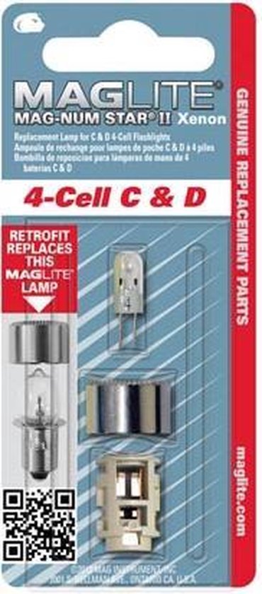 Maglite - Reservelamp (Xenon) Voor 4-C of 4-D- cell lamp | bol.com