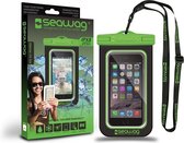 Seawag Waterdichte Smartphone Hoes - Groen Zwart - 5,7" Universeel hoesje - IPX8; 25 Meter diepte - Touchscreen blijft werken