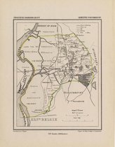 Historische kaart, plattegrond van gemeente Woensdrecht in Noord Brabant uit 1867 door Kuyper van Kaartcadeau.com