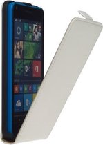 Étui à rabat en cuir blanc Microsoft Lumia 640 Étui de téléphone