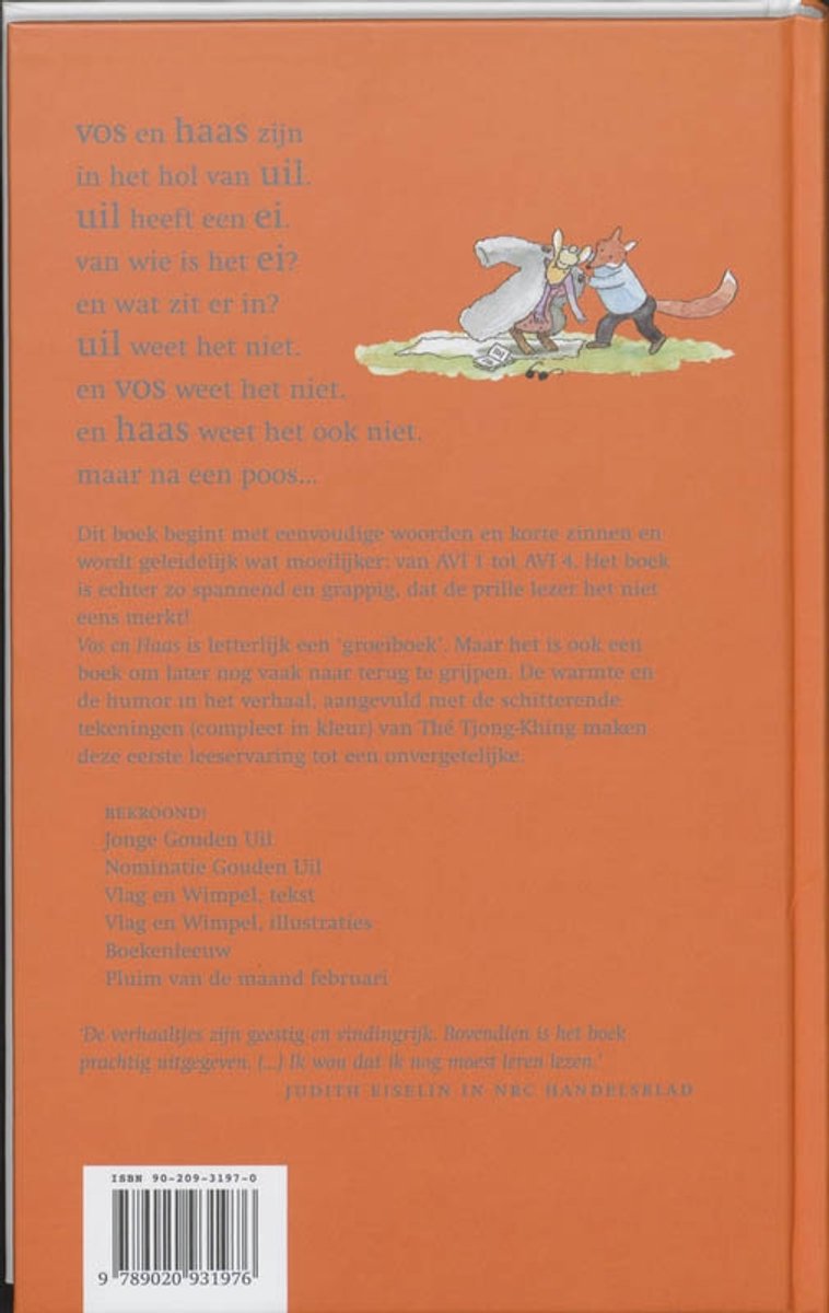 Vos en Haas - back cover