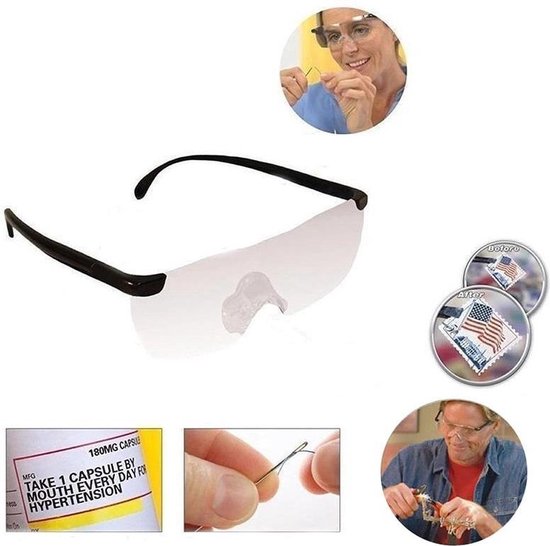 loepbril - Vergrootglas bril - Vergrotende bril - extreem helder glas voor perfect zicht - Bril met vergrotende functie - - Merkloos