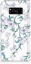 Geschikt voor Samsung S8 Flipcover Blossom White