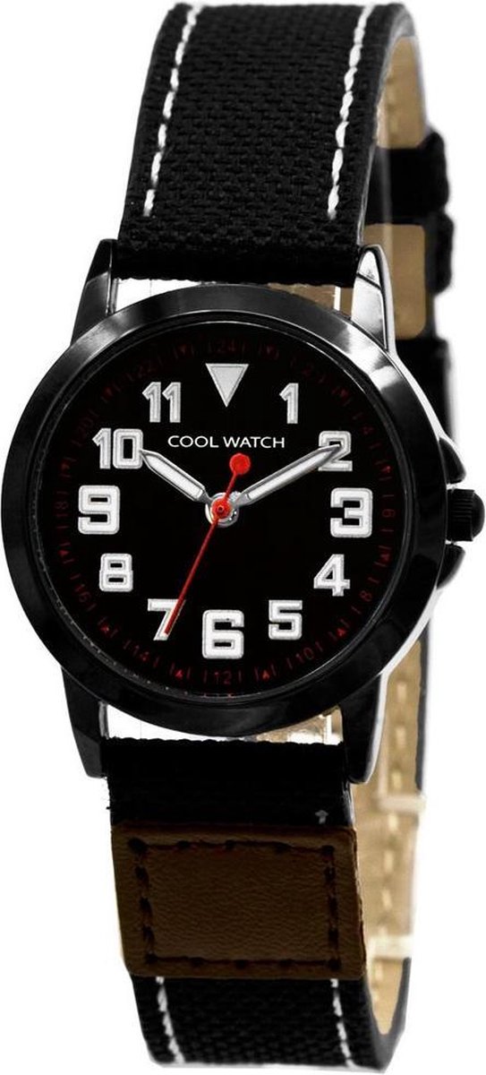 Coolwatch CW.245 Jongens Horloge Canvas Jort Black