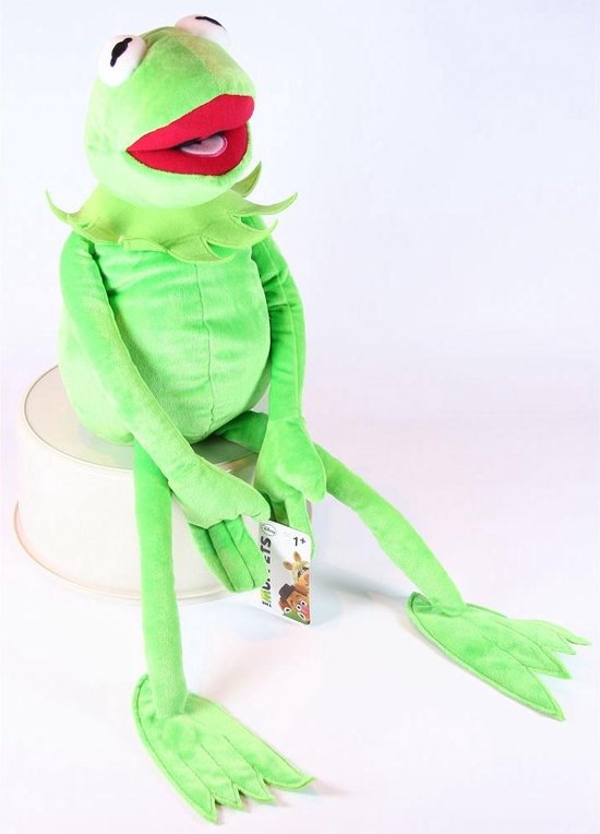Speels Mediaan Jolly The Muppets Kermit de Kikker pluche knuffel 65cm | bol.com