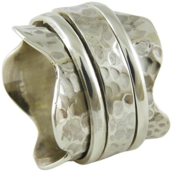 Handgemaakte Exclusieve Zilveren Ring | Damesring | 925 Zilver | Herenring | 17,50 mm. Maat 55