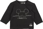 Zero2three Mickey Mouse T-shirt lange mouw 'Just let me put my Mickey mask on'