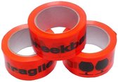 Breekbaar tape - oranje fluor - 48mm x 66m - 36 rollen