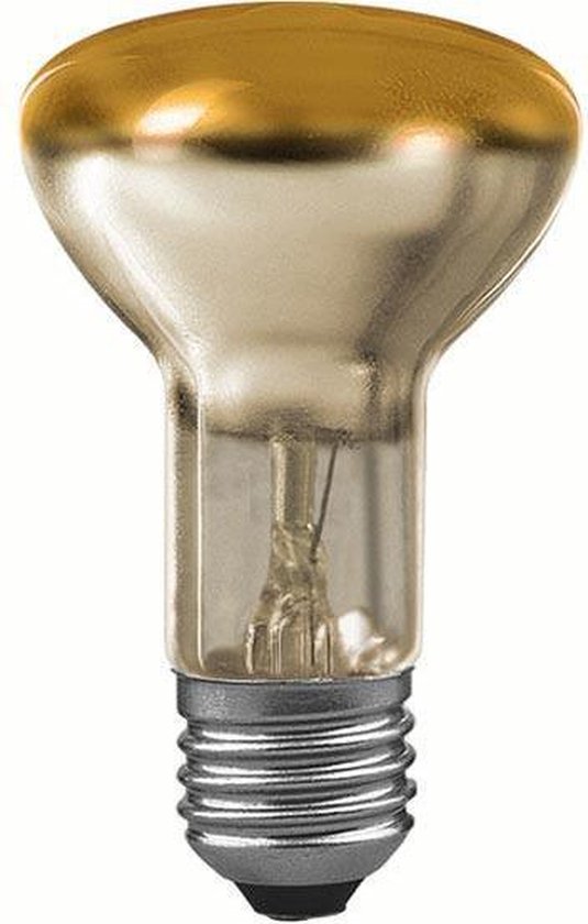 Gloeilamp reflector R63 60 watt E27 goud 230 V | bol.com