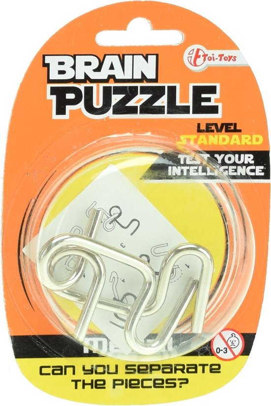 Toi-toys Hersenkraker Brain Puzzle Standard Zilver | Games | bol.com
