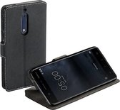 Nokia 5 Hoesje Luxe Bookstyle Y Wallet Case Zwart