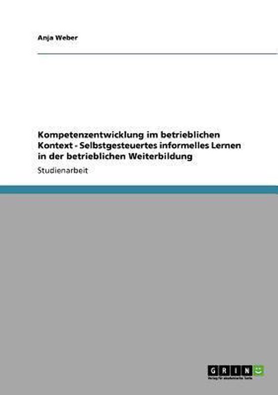Kompetenzentwicklung im betrieblichen Kontext - Selbstgesteu ... - cover