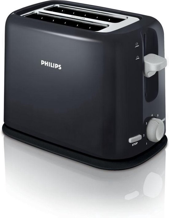 familie Voorzitter Een hekel hebben aan Philips Broodrooster HD2566/20 - Zwart | bol.com