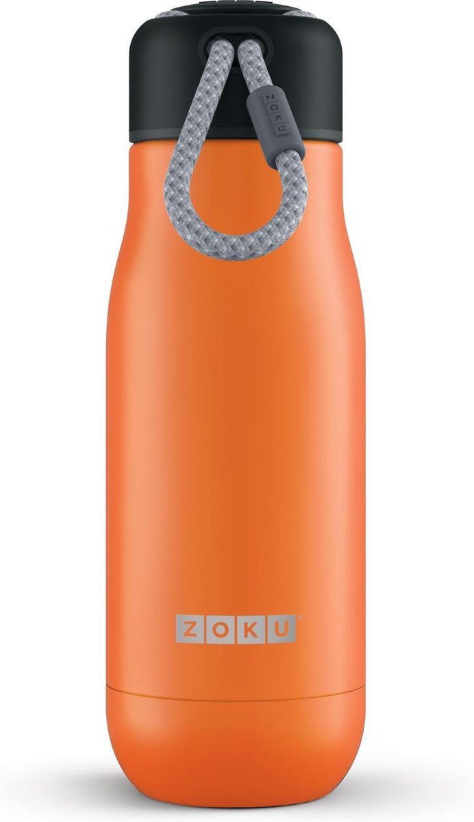 Zoku Hydration Drinkbeker - RVS - 350 ml - Oranje
