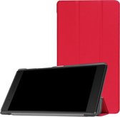 Tri-Fold Book Case - Lenovo Tab 4 7 Essential Hoesje - Rood