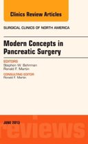 Modern Concepts In Pancreatic Surgery