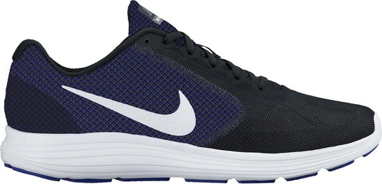 Nike Revolution 3 Sportschoenen Heren Sportschoenen - Maat 44 - Mannen -  zwart/wit/blauw | bol.com
