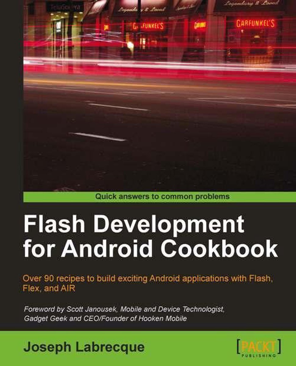 Omslag van Flash Development for Android Cookbook