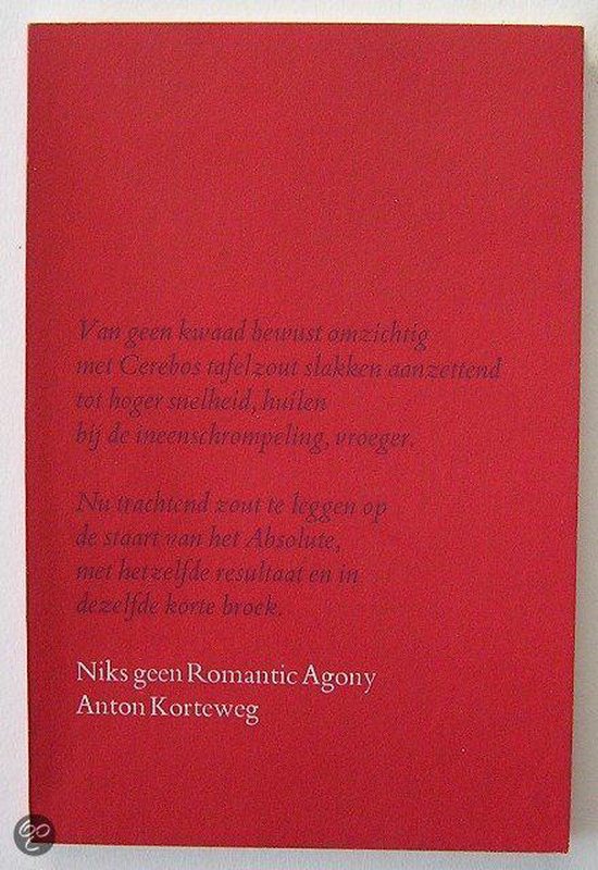 9789029003315 - Niks geen romantic agony