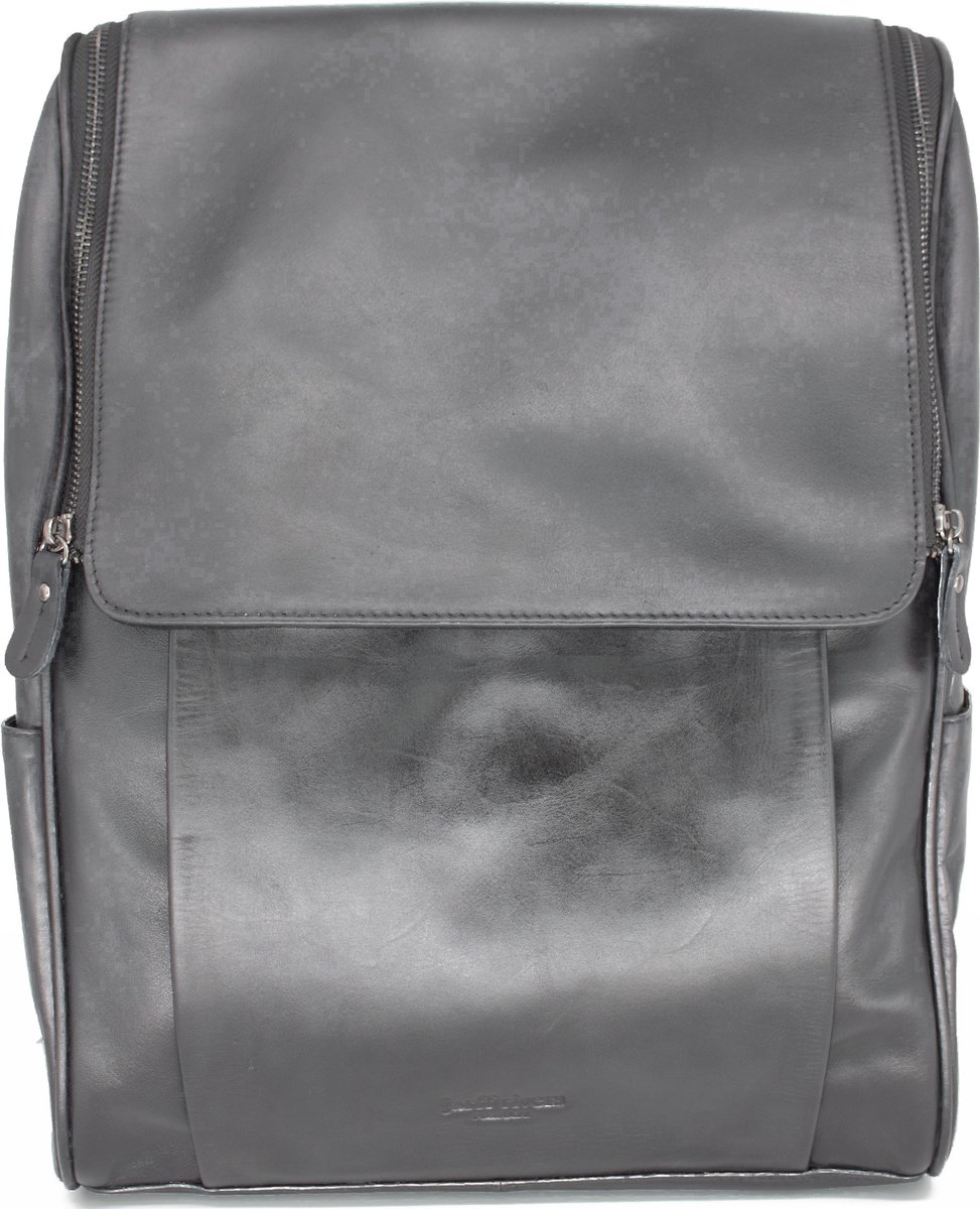 Leren Rugzak - Rugtas - 16.4 inch Laptoptas - Schoudertas- Handtas - 180° North - Jarff Rivers