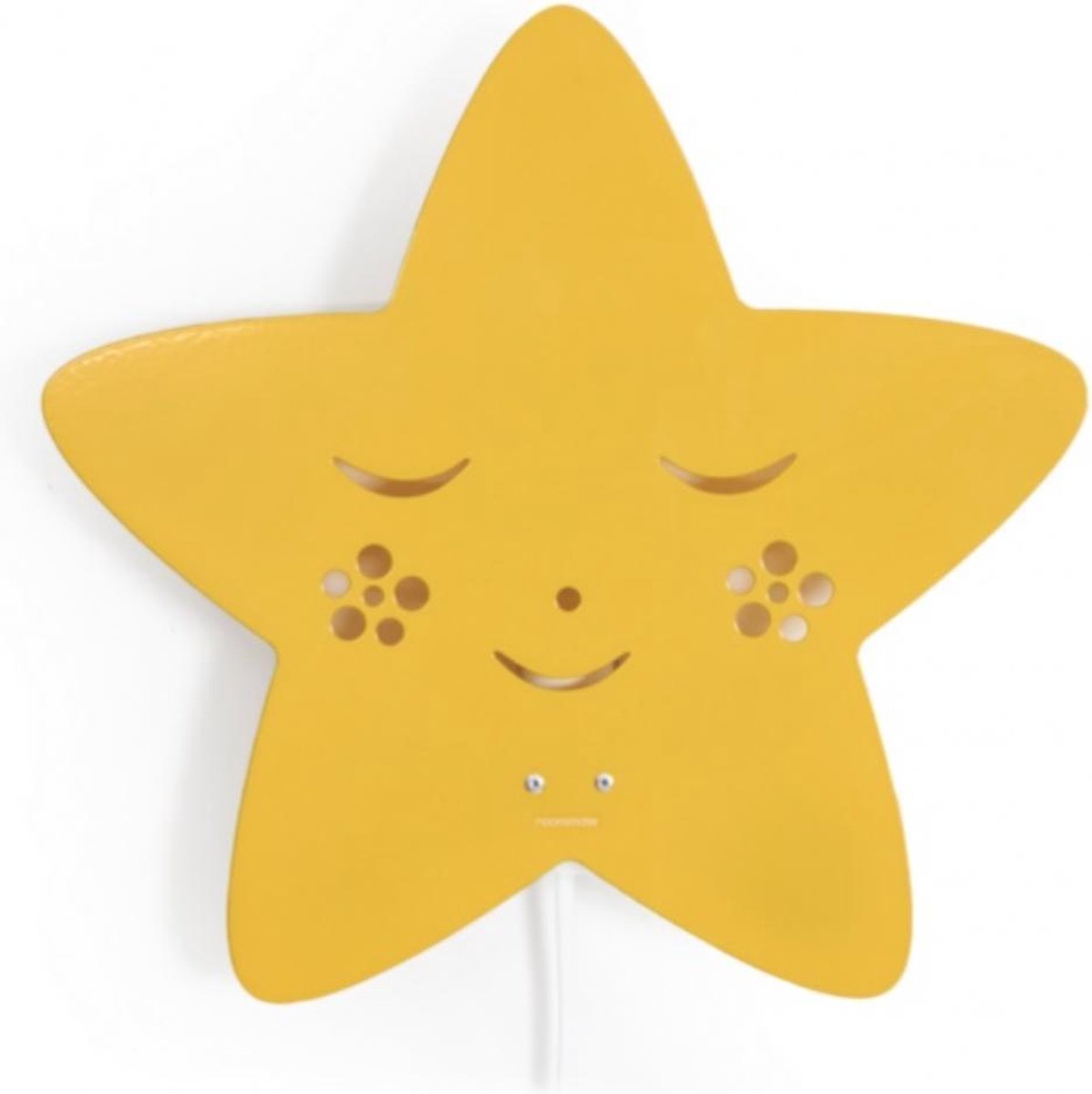 Roommate silhouette lamp- wandlamp - ster - geel - Kinderkamer