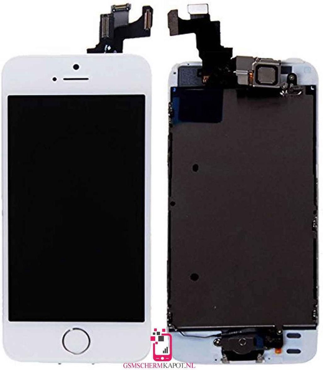 Volledig gemonteerde iphone 5s -wit - met homebutton
