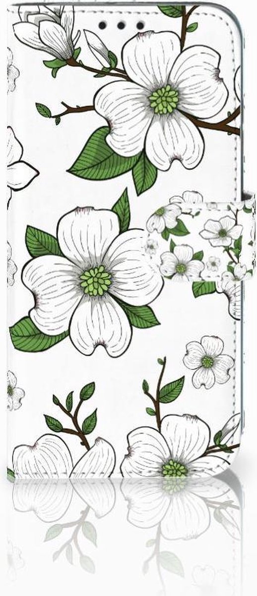 Book Case voor Honor 10 Lite Hoesje Dogwood Flowers