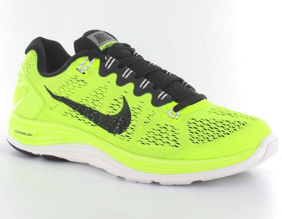 Nike Lunarglide+ 5 - Hardloopschoenen - Heren - Maat 40,5 - Fluor  Geel;Zwart | bol