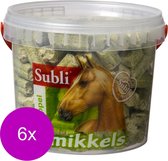 Subli Smikkels - Paardensnack - 6 x Appel