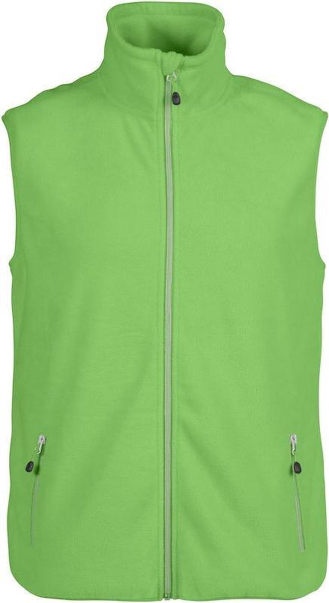 Printer 2261506 Fleece Vest Sideflip Regular Fit Geel