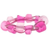 Roze armband elastisch