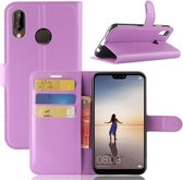 Book Case Hoesje Huawei P20 Lite - Paars