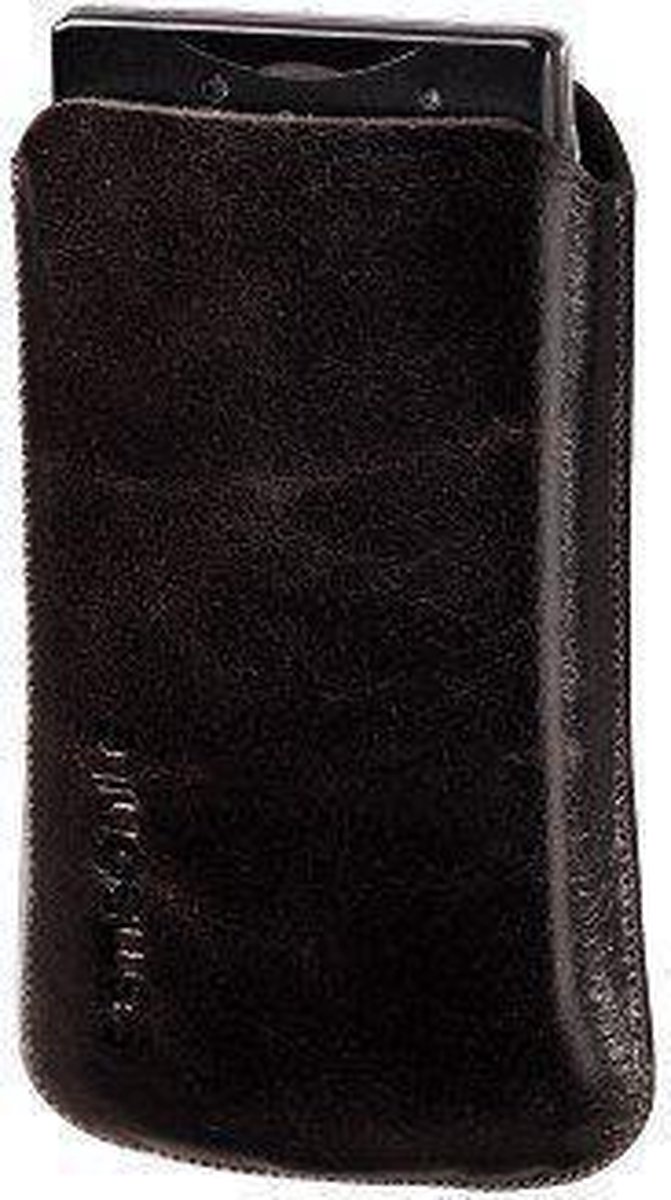 Toledo Sleeve Maat S Bruin Leer voor Mobiele Telefoon/MP3 Speler