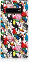 Geschikt voor Samsung S10 Book Cover Birds