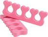 foto van 2 stuks Vinger / Teenspreiders voor nagels lakken - teen spreider roze - pedicure - manicure