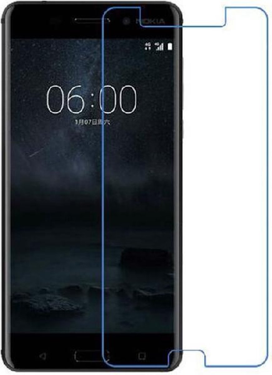 Pearlycase..Tempered glass / Glazen screenprotector 2.5D 9H Geschikt voor Nokia 6