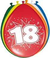 24x stuks Ballonnen versiering 18 jaar