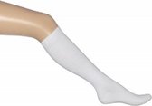 Bonnie Doon - Kinderen - Kniekousen - Cotton knee-high (2 paar) - Wit - 19/22