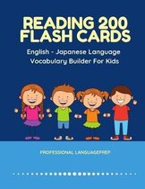 Reading 200 Flash Cards English - Japanese Language Vocabulary Builder For Kids