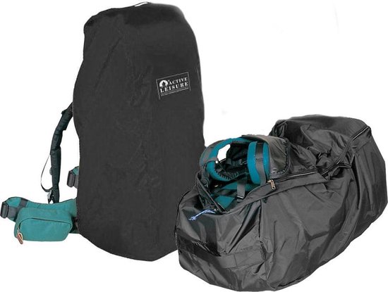 Active Leisure Regencover/Flightbag voor backpack - 55-80 liter - Zwart