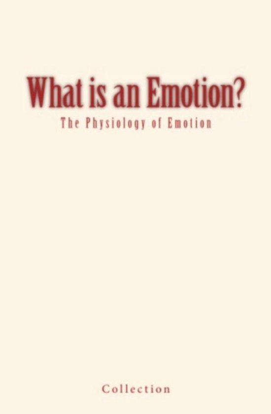 What is an Emotion? - cover