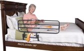 Bedgreep Pivot rail - handgreep - bedhek - neerklapbaar