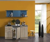 Kleine keuken Klick 150cm met koelkast