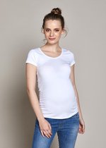 Crewneck T-Shirt Petra (Short Sleeve) - White (001), XS