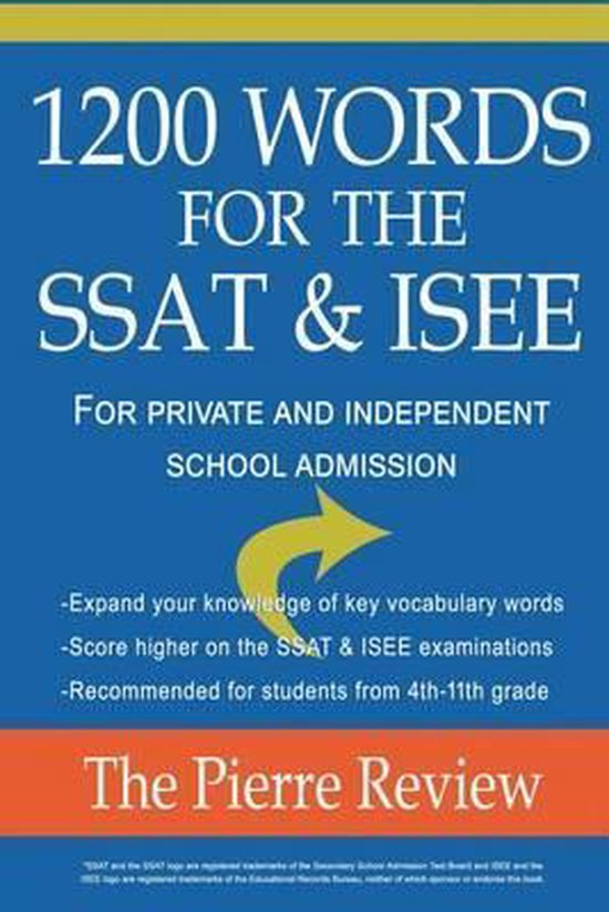 1200 Words for the SSAT & ISEE - cover