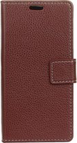 Shop4 - Geschikt voor Samsung Galaxy S10 Hoesje - Wallet Case Lychee Bruin